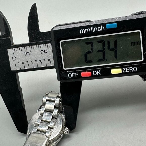 3/$30 Piratron Watch Women Silver Tone Day Date Quartz Classic Look 6.7 - Picture 13 of 15